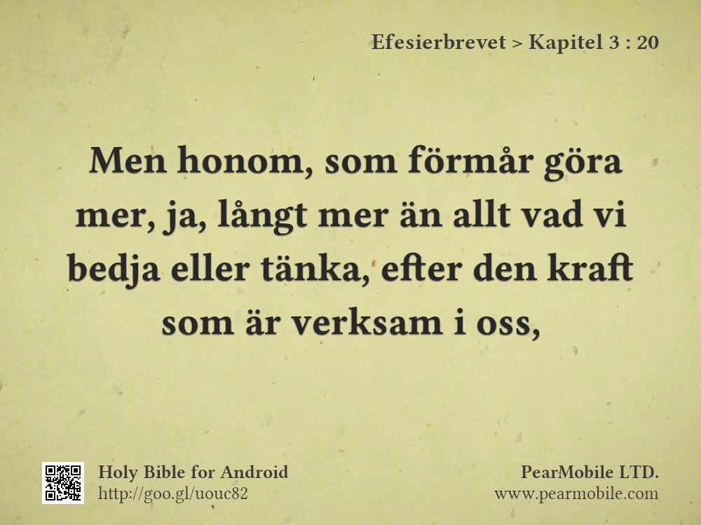 Efesierbrevet, Kapitel 3:20